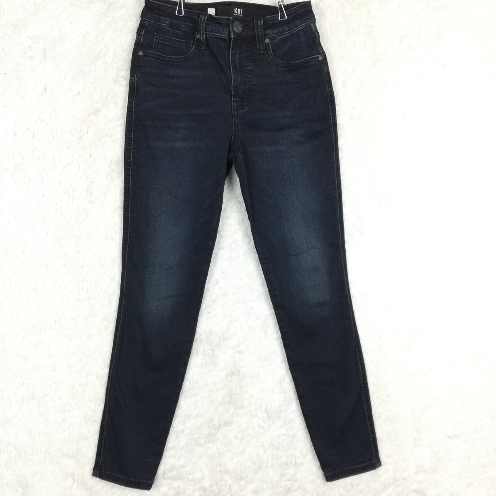 Kut From the Kloth Womens Jeans Fab Ab Donna Ankle Skinny Denim High Rise Dark 0